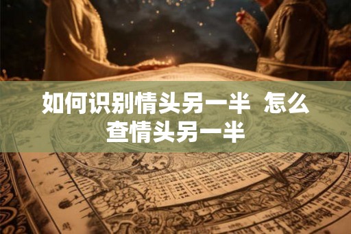 如何识别情头另一半  怎么查情头另一半