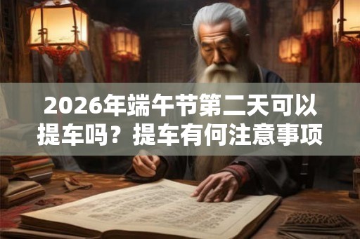2026年端午节第二天可以提车吗？提车有何注意事项？