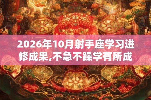 2026年10月射手座学习进修成果,不急不躁学有所成