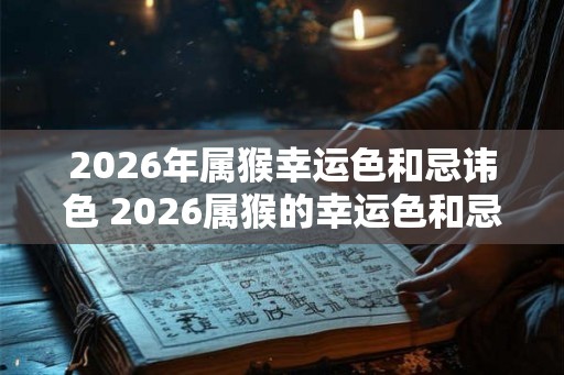 2026年属猴幸运色和忌讳色 2026属猴的幸运色和忌讳色是什么