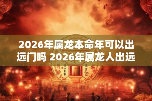 2026年属龙本命年可以出远门吗 2026年属龙人出远门注意事项