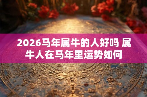 2026马年属牛的人好吗 属牛人在马年里运势如何 2026马年属牛的人好吗 属牛人在马年里运势如何