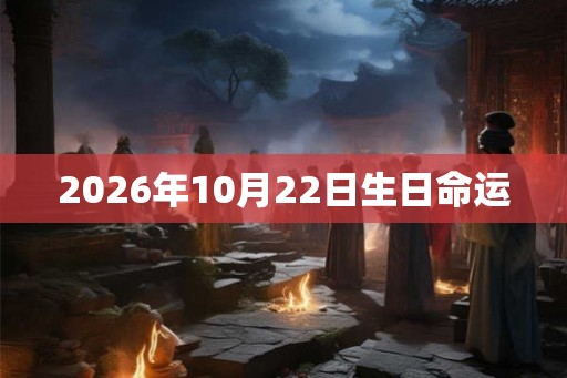 2026年10月22日生日命运