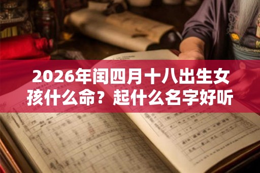 2026年闰四月十八出生女孩什么命？起什么名字好听？