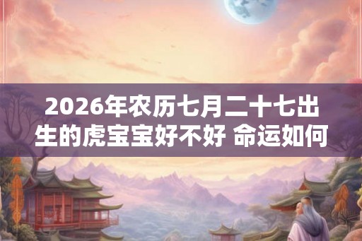 2026年农历七月二十七出生的虎宝宝好不好 命运如何