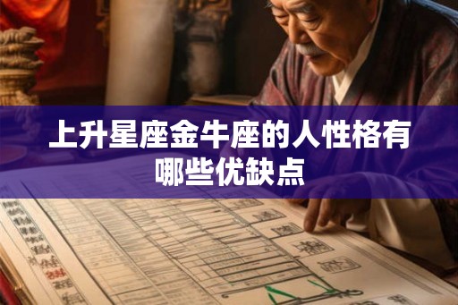 上升星座金牛座的人性格有哪些优缺点