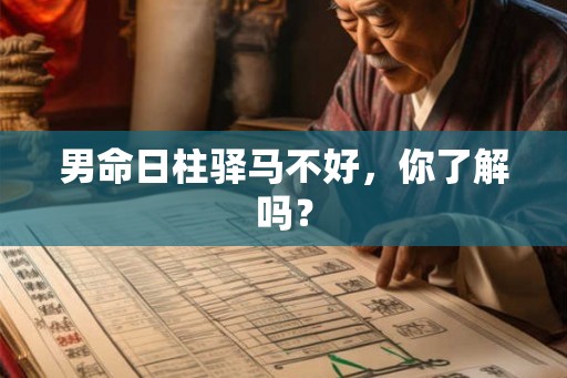 男命日柱驿马不好，你了解吗？