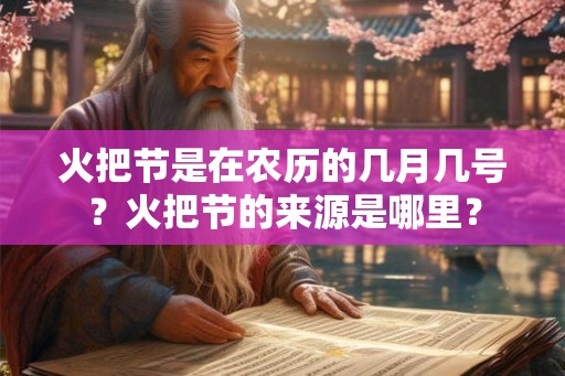 火把节是在农历的几月几号？火把节的来源是哪里？