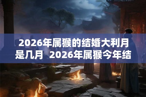 2026年属猴的结婚大利月是几月  2026年属猴今年结婚好不好