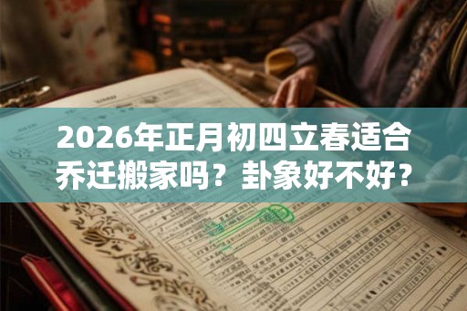 2026年正月初四立春适合乔迁搬家吗？卦象好不好？