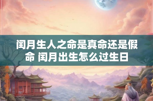 闰月生人之命是真命还是假命 闰月出生怎么过生日