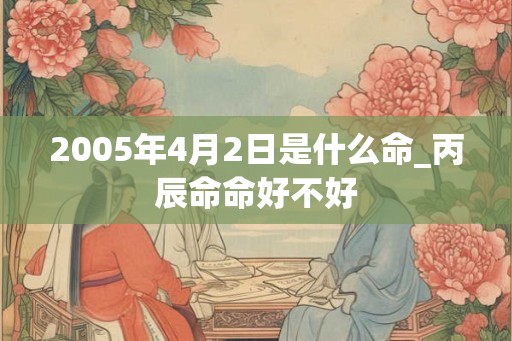 2005年4月2日是什么命_丙辰命命好不好 2005年4月2日是什么命_丙辰命命好不好