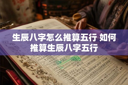 生辰八字怎么推算五行 如何推算生辰八字五行