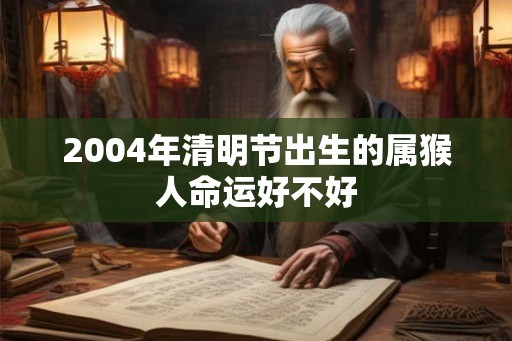 2004年清明节出生的属猴人命运好不好