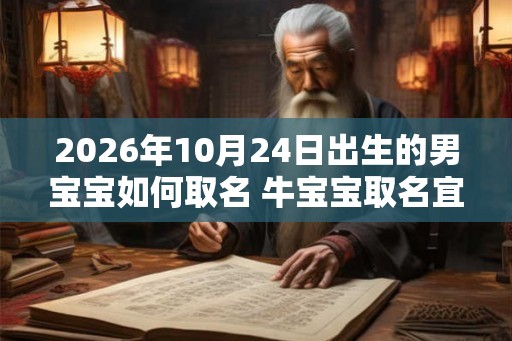 2026年10月24日出生的男宝宝如何取名 牛宝宝取名宜宜用字 2026年10月24日出生的男宝宝如何取名 牛宝宝取名宜宜用字