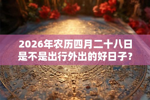2026年农历四月二十八日是不是出行外出的好日子？