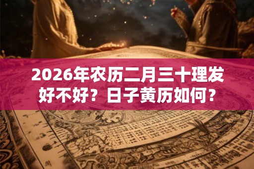 2026年农历二月三十理发好不好？日子黄历如何？