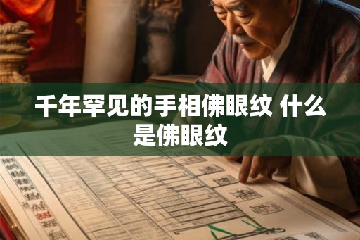 千年罕见的手相佛眼纹 什么是佛眼纹 千年罕见的手相佛眼纹 什么是佛眼纹