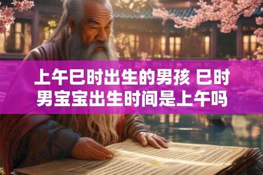 上午巳时出生的男孩 巳时男宝宝出生时间是上午吗