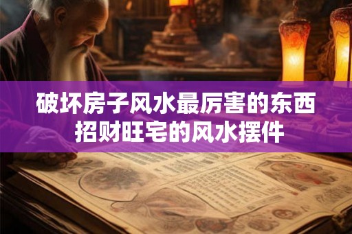 破坏房子风水最厉害的东西 招财旺宅的风水摆件