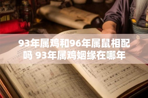 93年属鸡和96年属鼠相配吗 93年属鸡姻缘在哪年