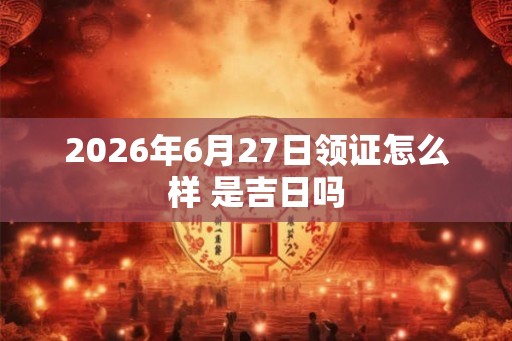 2026年6月27日领证怎么样 是吉日吗
