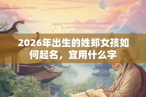 2026年出生的姓郑女孩如何起名，宜用什么字