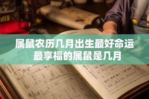 属鼠农历几月出生最好命运  最享福的属鼠是几月