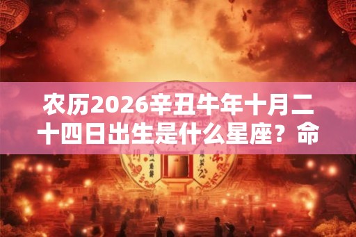 农历2026辛丑牛年十月二十四日出生是什么星座？命运运势如何？
