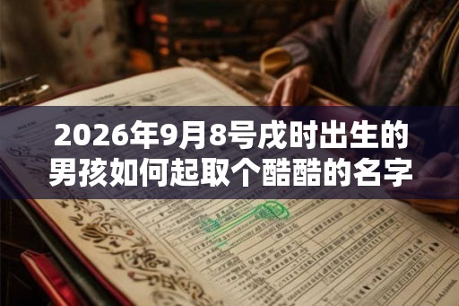 2026年9月8号戌时出生的男孩如何起取个酷酷的名字和五行属性