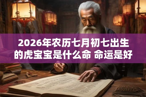 2026年农历七月初七出生的虎宝宝是什么命 命运是好是坏