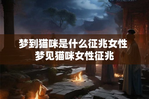 梦到猫咪是什么征兆女性 梦见猫咪女性征兆 梦到猫咪是什么征兆女性 梦见猫咪女性征兆