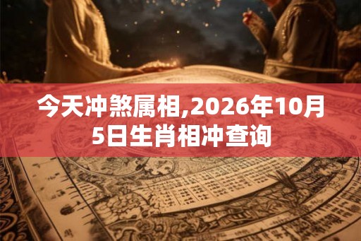 今天冲煞属相,2026年10月5日生肖相冲查询