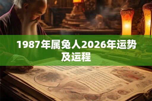 1987年属兔人2026年运势及运程