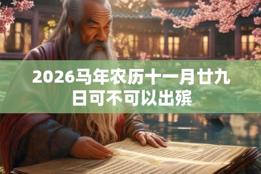 2026马年农历十一月廿九日可不可以出殡