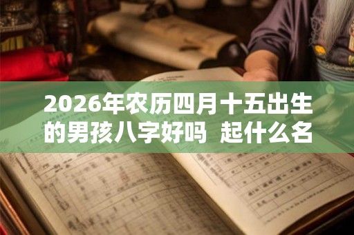 2026年农历四月十五出生的男孩八字好吗  起什么名字比较好