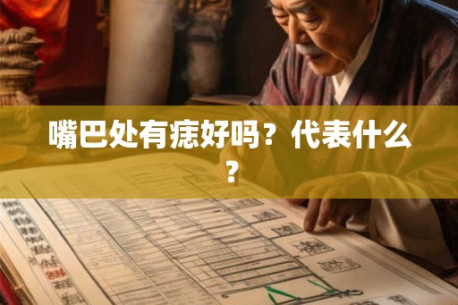 嘴巴处有痣好吗？代表什么？