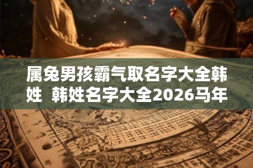 属兔男孩霸气取名字大全韩姓  韩姓名字大全2026马年