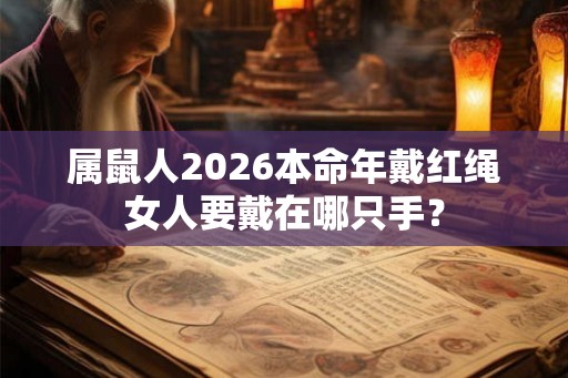 属鼠人2026本命年戴红绳女人要戴在哪只手？