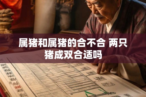属猪和属猪的合不合 两只猪成双合适吗