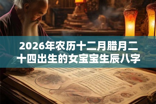 2026年农历十二月腊月二十四出生的女宝宝生辰八字取名大全 2026年农历十二月腊月二十四出生的女宝宝生辰八字取名大全