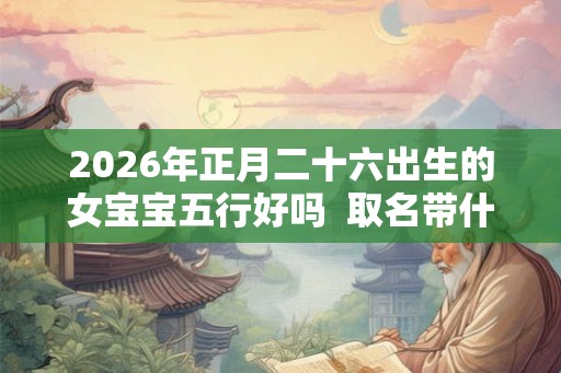2026年正月二十六出生的女宝宝五行好吗  取名带什么字比较好