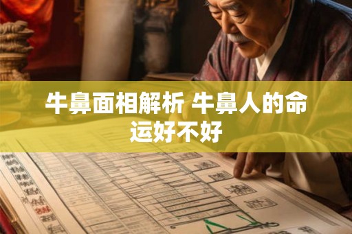 牛鼻面相解析 牛鼻人的命运好不好