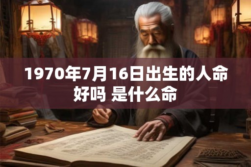 1970年7月16日出生的人命好吗 是什么命 1970年7月16日出生的人命好吗 是什么命