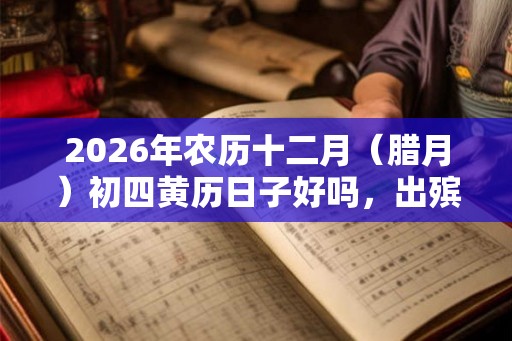 2026年农历十二月（腊月）初四黄历日子好吗，出殡行吗？