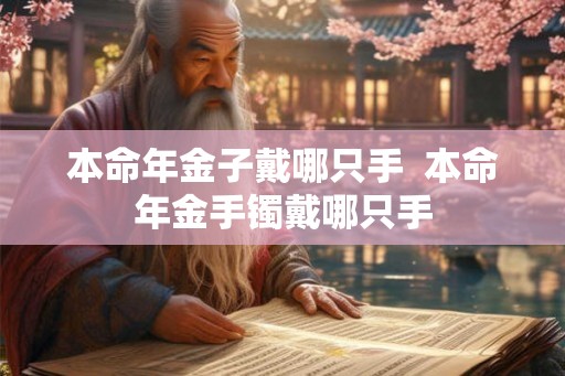 本命年金子戴哪只手  本命年金手镯戴哪只手