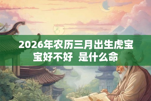 2026年农历三月出生虎宝宝好不好  是什么命