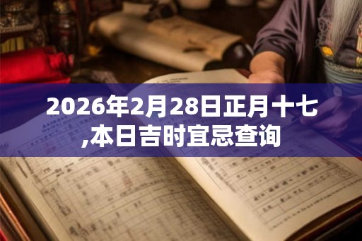 2026年2月28日正月十七,本日吉时宜忌查询