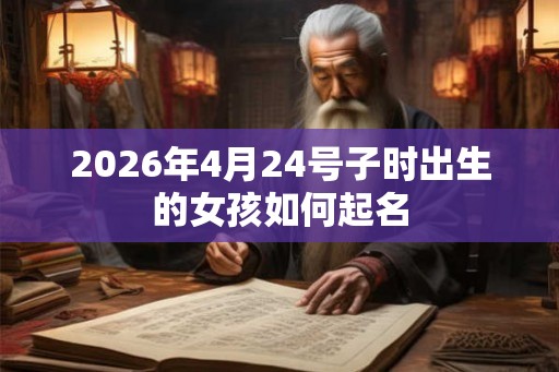 2026年4月24号子时出生的女孩如何起名