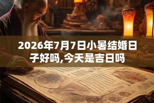 2026年7月7日小暑结婚日子好吗,今天是吉日吗